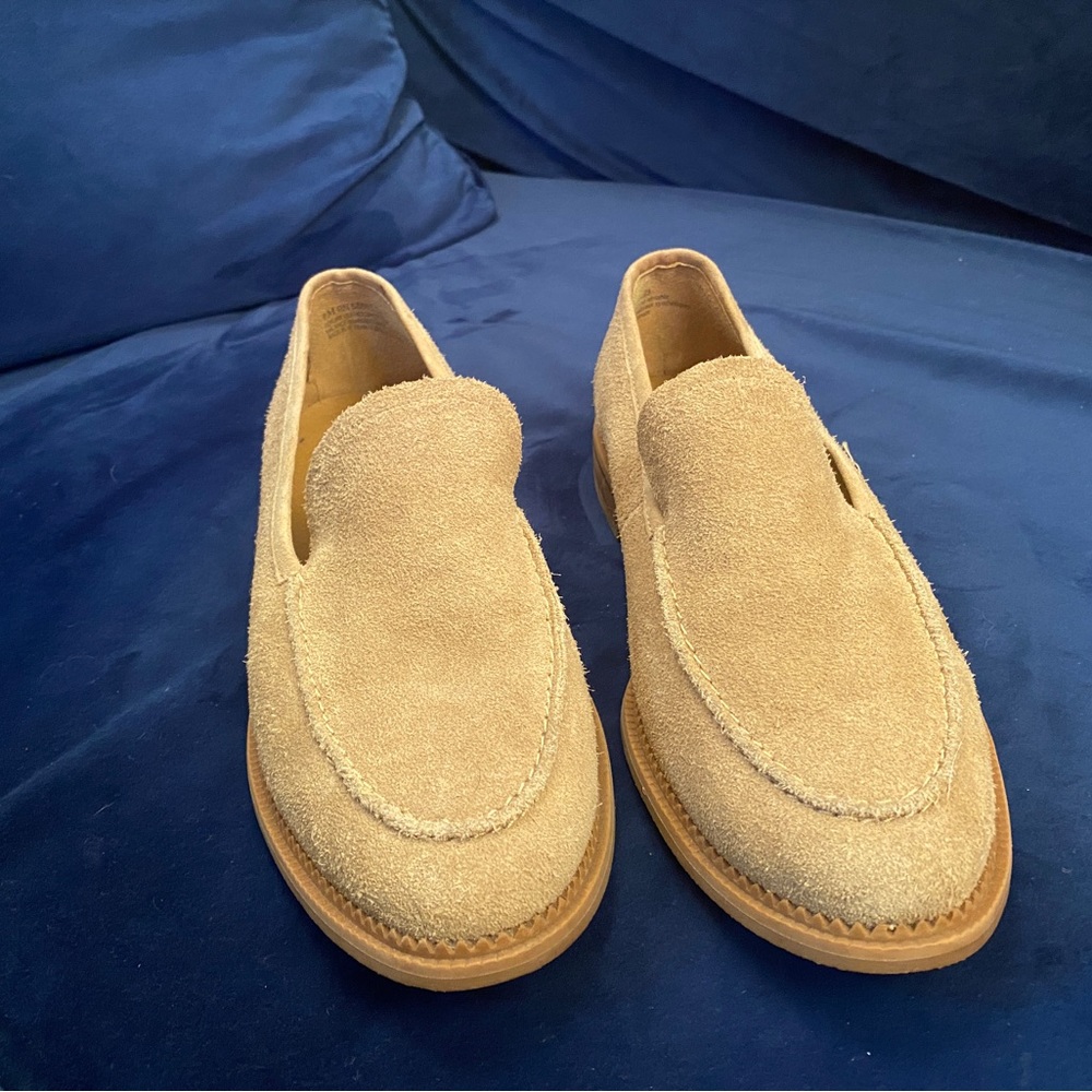 Susina Andy Welt Suede Loafers Tan Beige